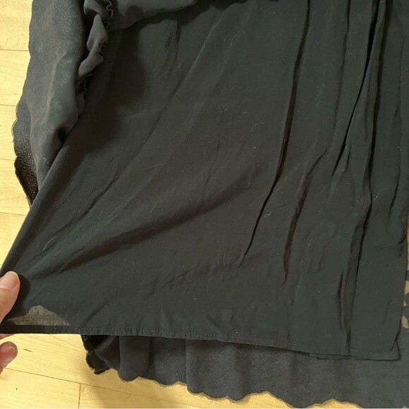 Anthropologie Vanessa Virginia Black Costa Maya Swiss Dot Long Sleeve Dress 2 - Picture 9 of 13